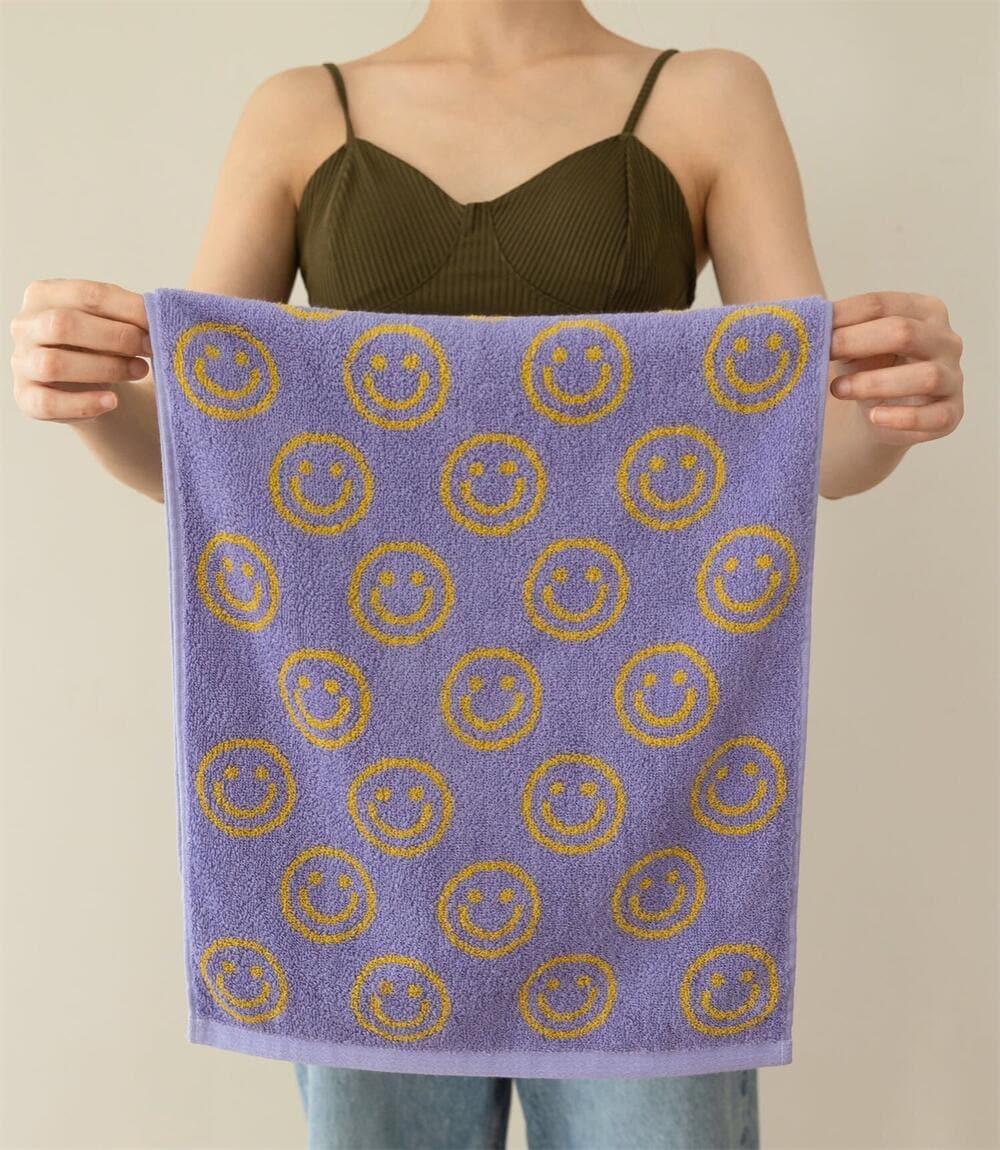 Double Sided Smiley Face Cotton Towel - MAIA HOMES