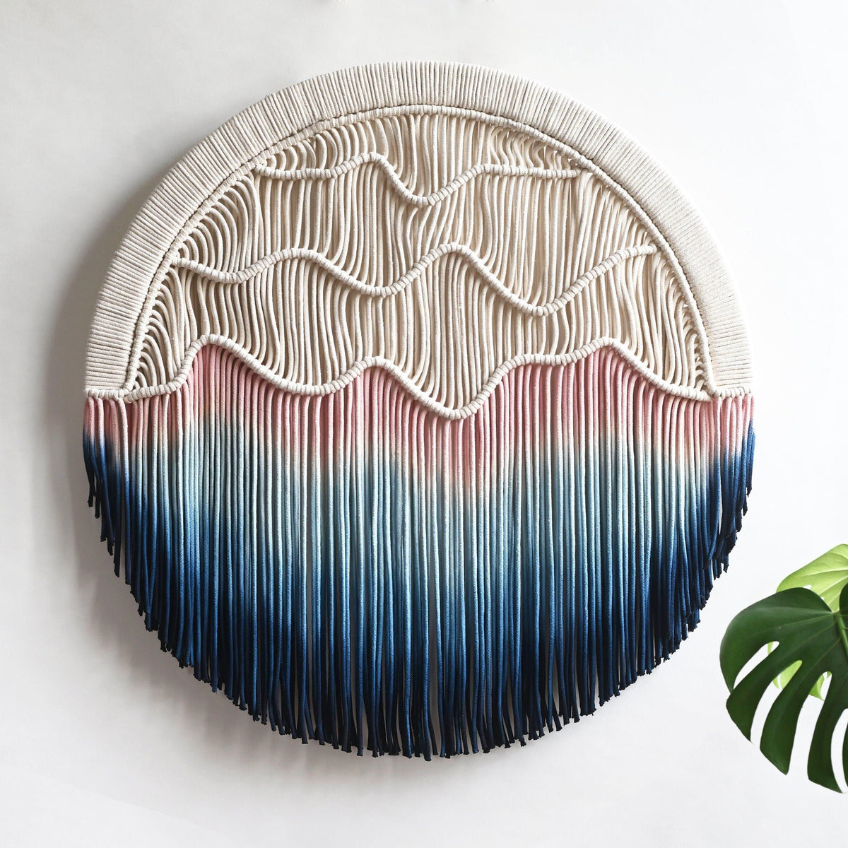 Dream Round Fiber Art Wall Hanging Macrame Circular Wall Art