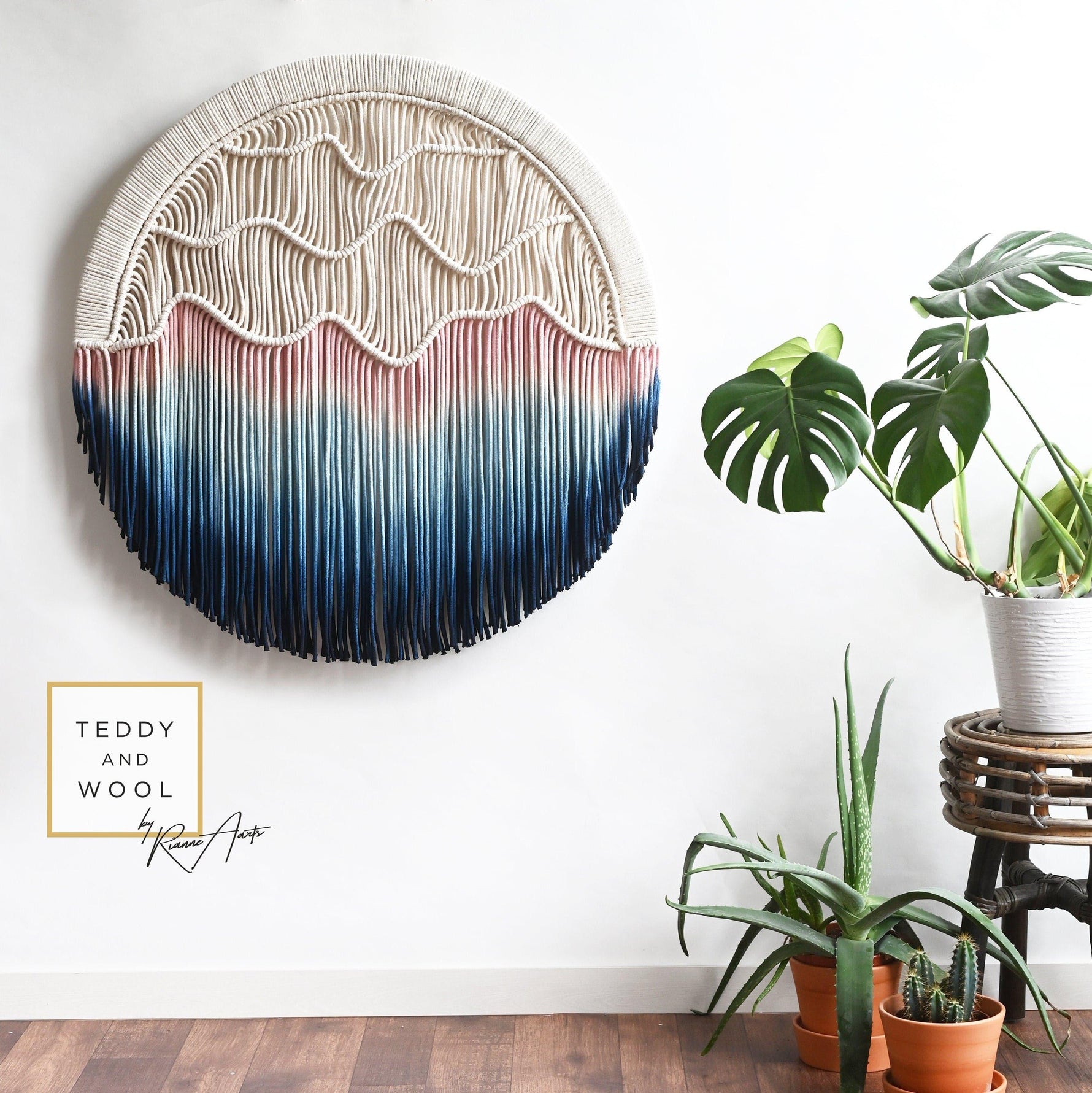 Dream Round Fiber Art Wall Hanging Macrame Circular Wall Art