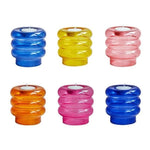 Dual Purpose Candlestick Taper Candle Holders - Pack of 2 Colorful 6PC