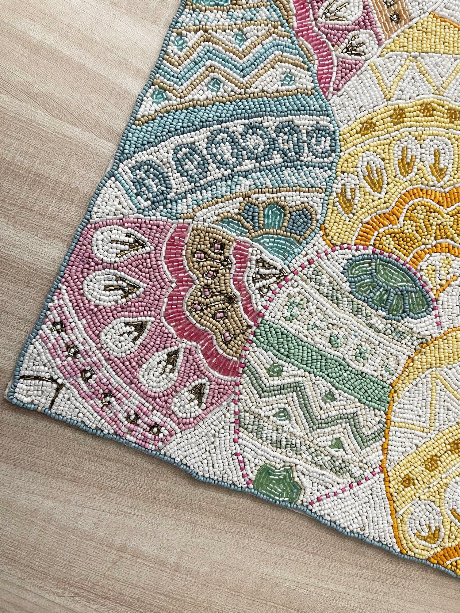 Easter Egg Square Beaded Placemat