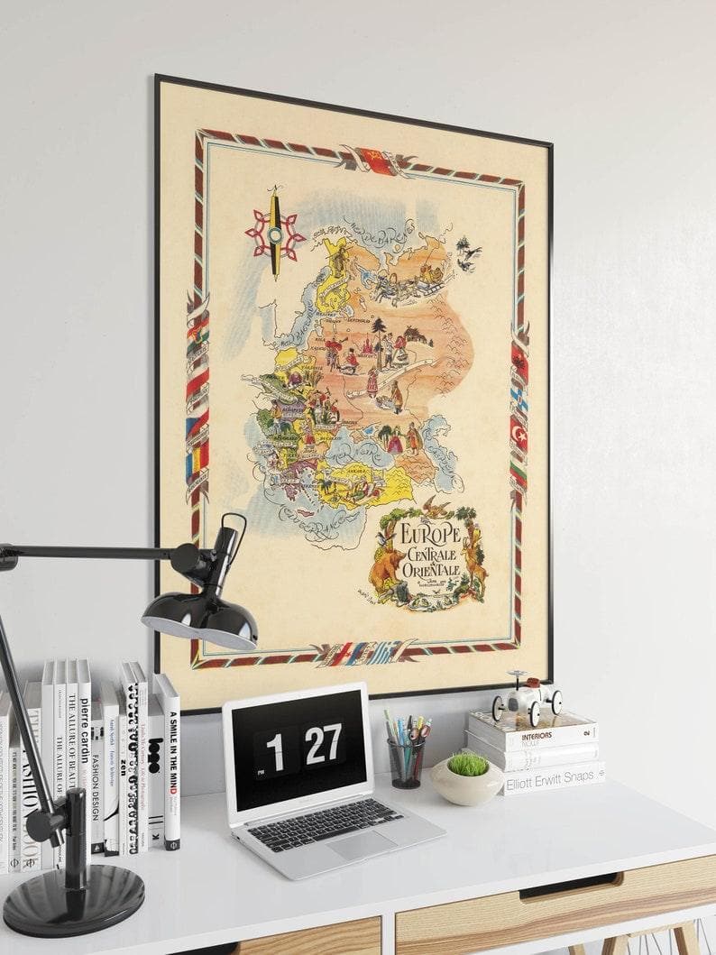 Eastern Europe Map Print| Art History