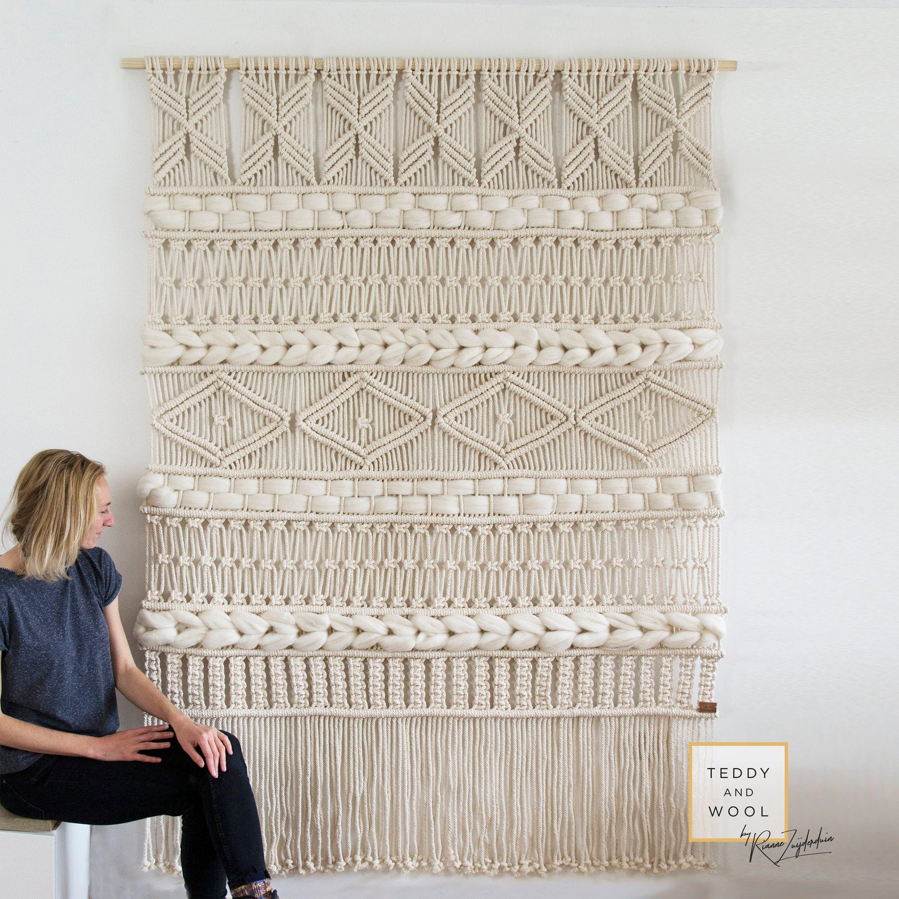 EDA Large Macrame Wall Hanging