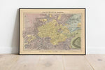 Edinburgh Map Print| Art History