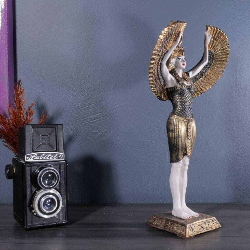 Egyptian Goddess Isis Standing Sculpture