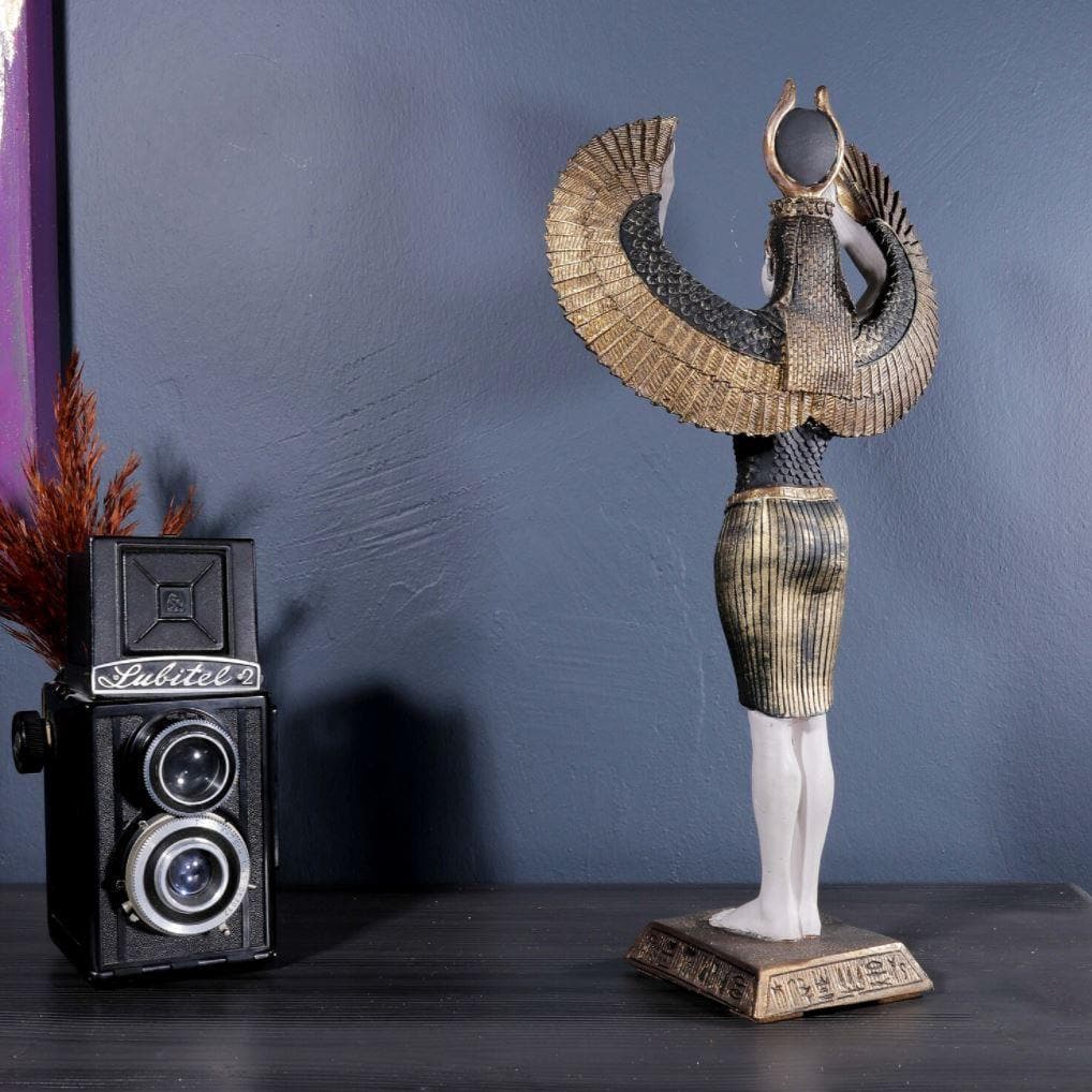 Egyptian Goddess Isis Standing Sculpture - MAIA HOMES