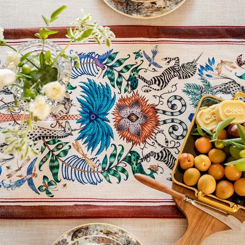 Elegant Safari World Table Runner