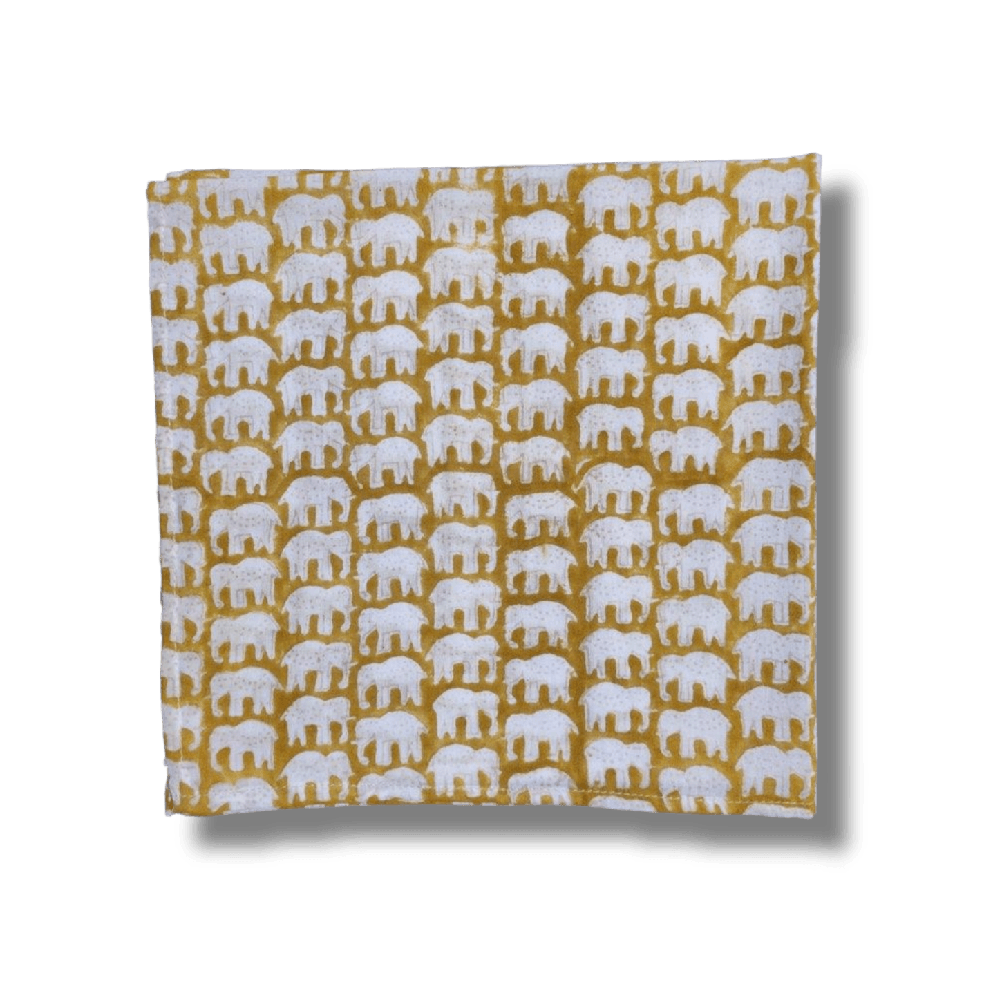 Elephant Block Printed Cotton Napkins