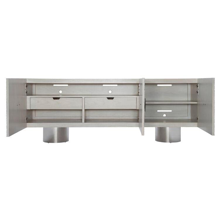 Elizabeth 3 Drawer Credenza with Silver Legs