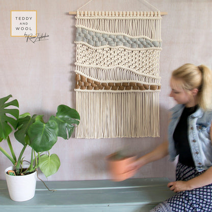 ELLA Hand Woven Macrame Wall Hanging - MAIA HOMES