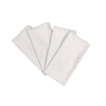 Embroidered Border White Cotton Napkins