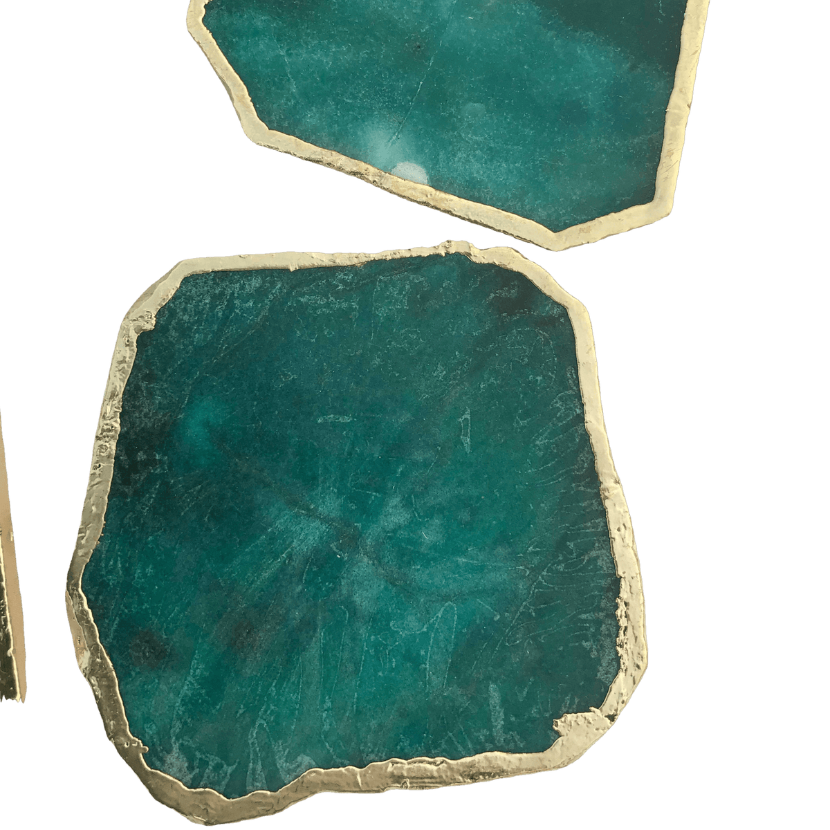 Emerald Green Agate Aventurine Coaster Set of 4