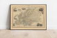 Europe Map 1851| Europe Map Wall Art - MAIA HOMES