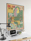 Europe World War 2 Map Print| Poster Print