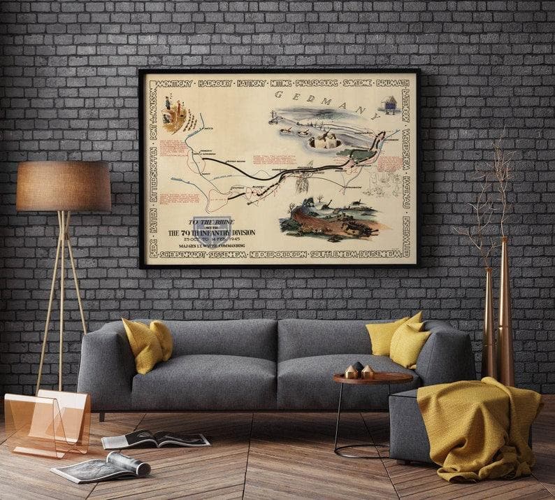 Europe World War 2 Map Print| Poster Print