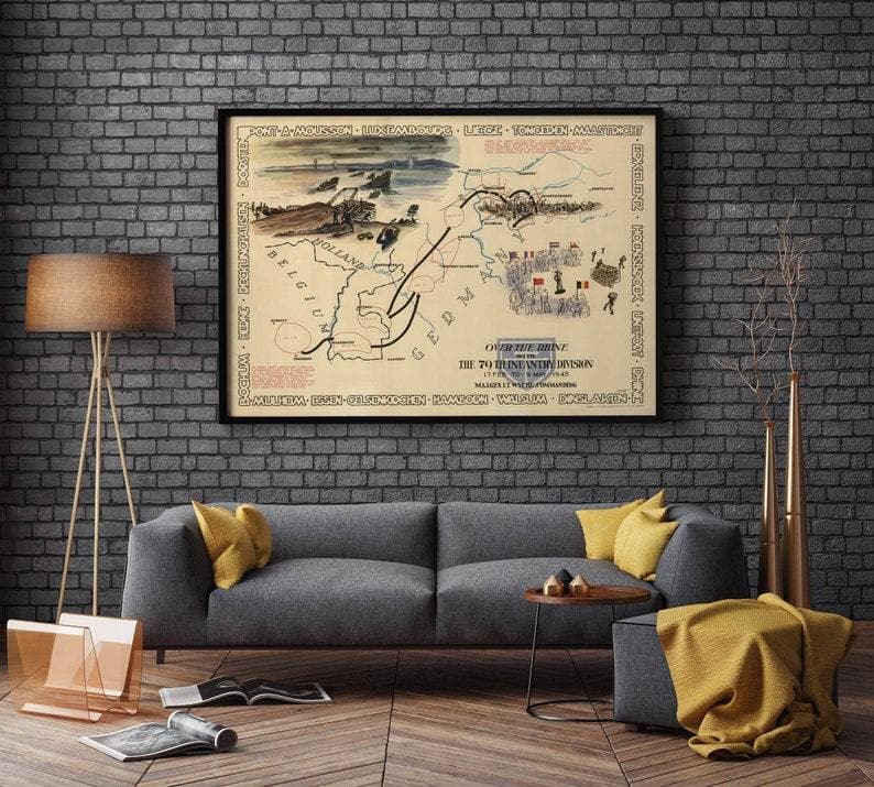 Europe World War 2 Map Print| Poster Print