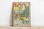 Europe World War 2 Map Print| Poster Print