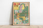 Europe World War 2 Map Print| Poster Print