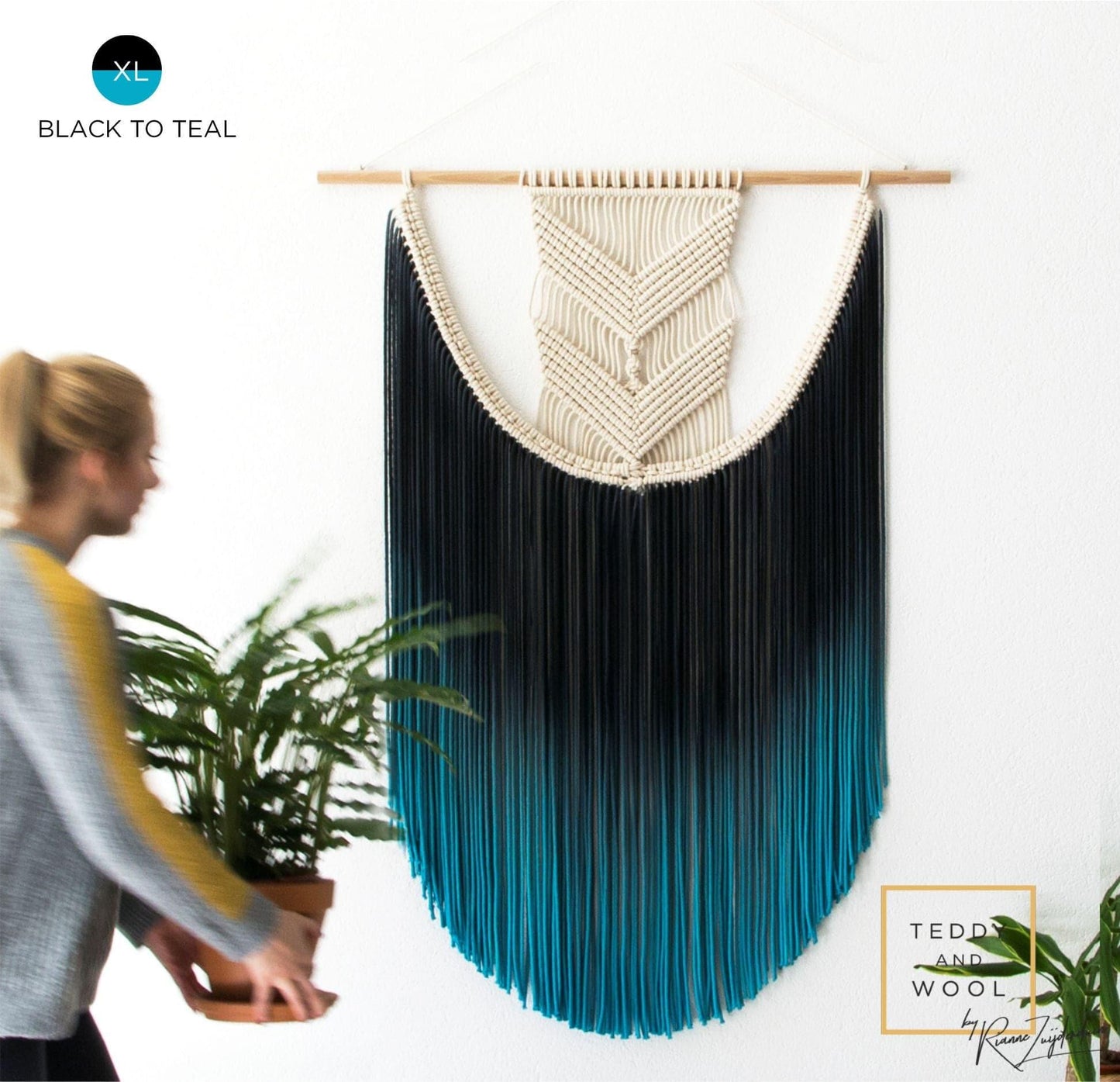 Eva Dyed Wall Hanging Macrame - MAIA HOMES