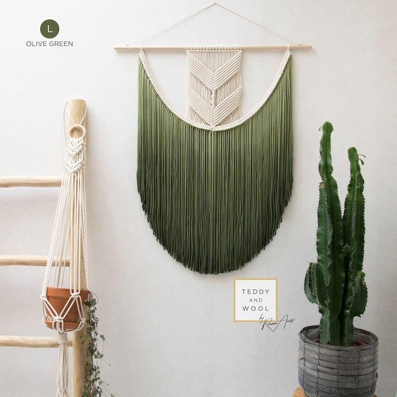 EVA Hand Woven Dyed Macrame Wall Hanging - MAIA HOMES