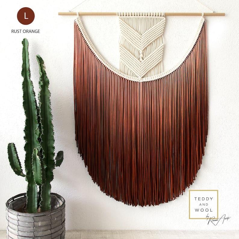 EVA Hand Woven Dyed Macrame Wall Hanging - MAIA HOMES