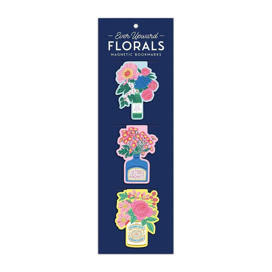 Ever Upward Florals Shaped Magnetic Bookmarks - MAIA HOMES