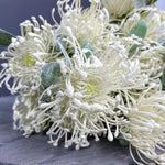 Exotic Flocked Leucospermum Artificial Flower Stem