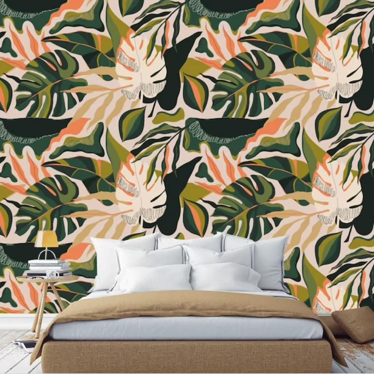 Exotic Leaves Tropical Wallpaper