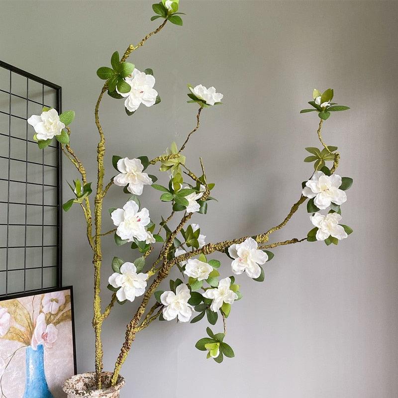 Extra Large White Azalea Flower Branch