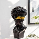 Eye Masked David Head Bust Statue 4 One Size