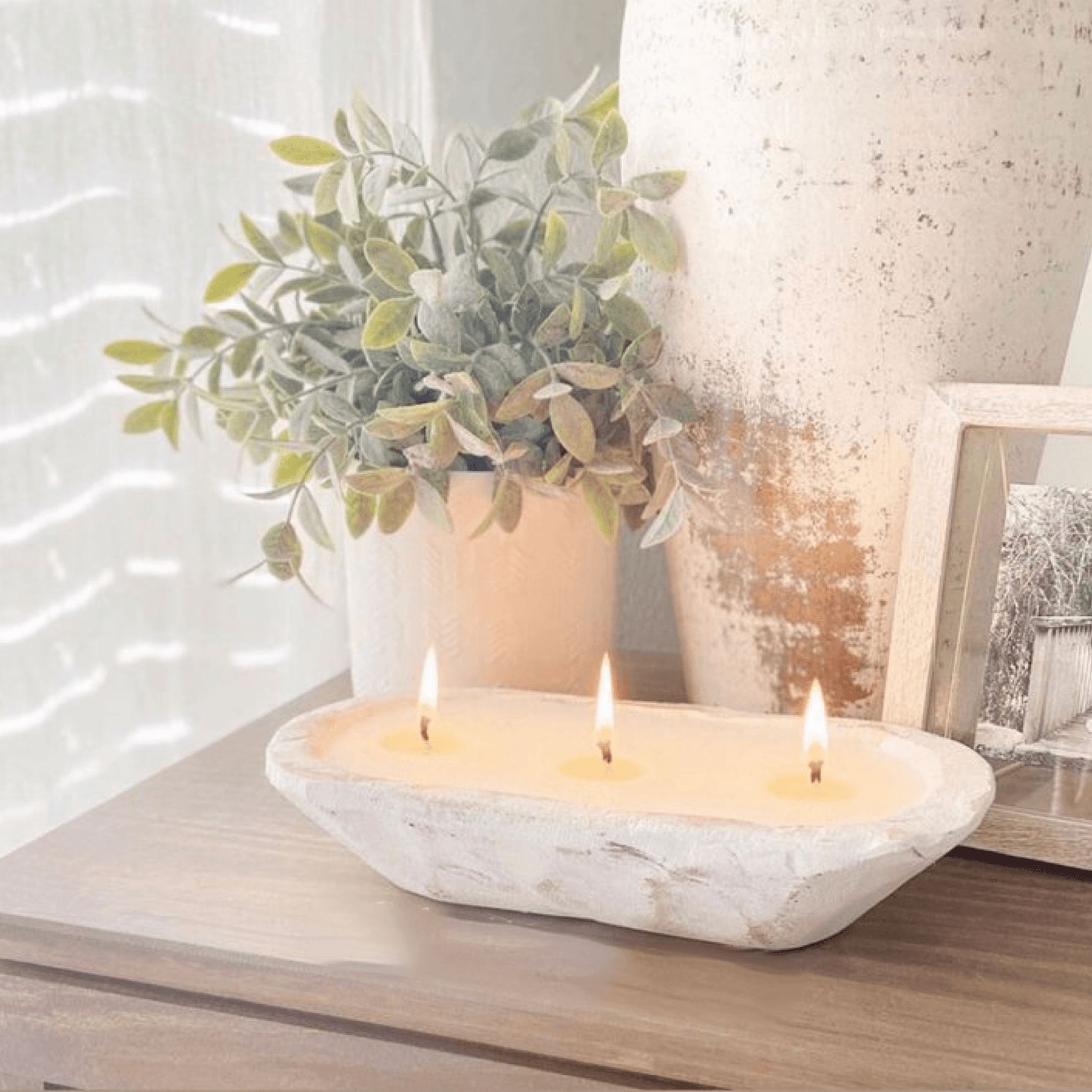 Farmhouse Dough Bowl Candle Scent Fresh Linen