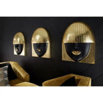 Fashion Female Faces and Leaf Wall Décor