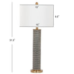 Faux Croc Skin Tall Table Lamp Set of 2