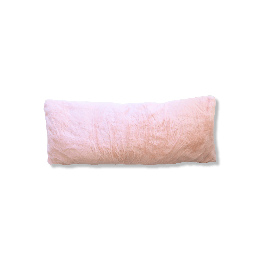 Faux Fur Lumbar Pillow with Adjustable Insert