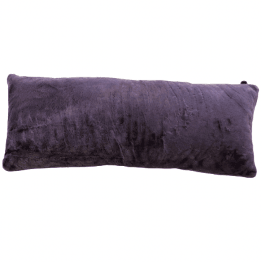 Faux Fur Lumbar Pillow with Adjustable Insert