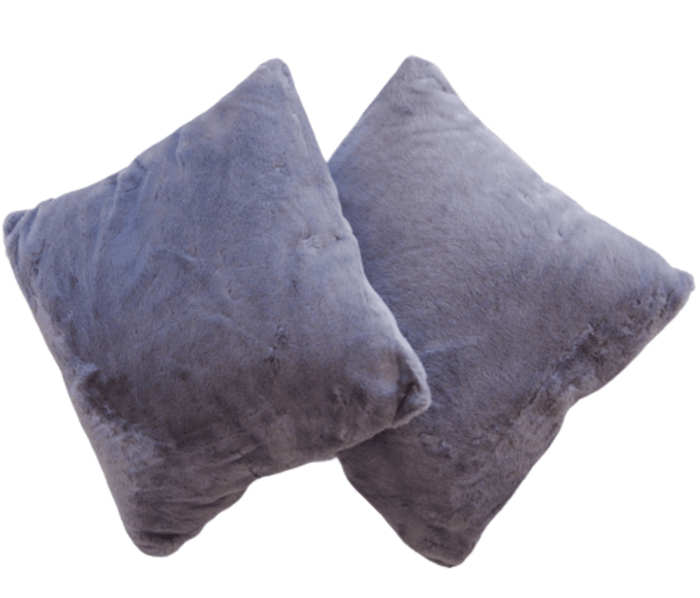 Faux Fur Throw Pillows with Adjustable Insert 18" x 18" - MAIA HOMES