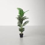 Faux Green Palm Tree in Pot