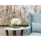 Faux Hydrangea Floral Arrangement in Glass Vase - MAIA HOMES