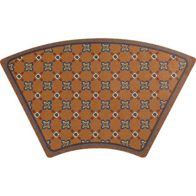 Faux Leather Chrysanthème Placemats - Set of 2 - MAIA HOMES