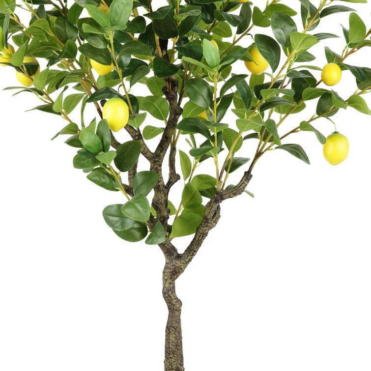 Faux Lemon Tree in Pot