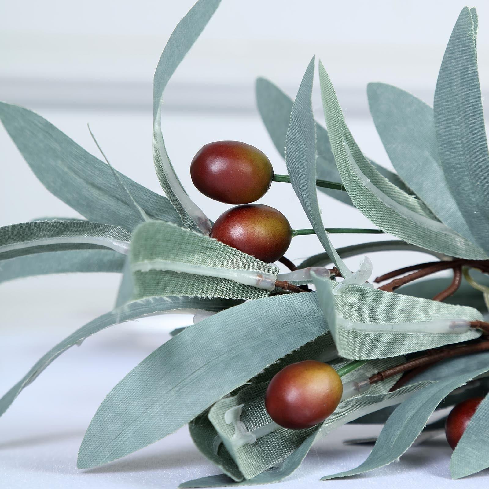 Faux Olive Branch Decorative Garland