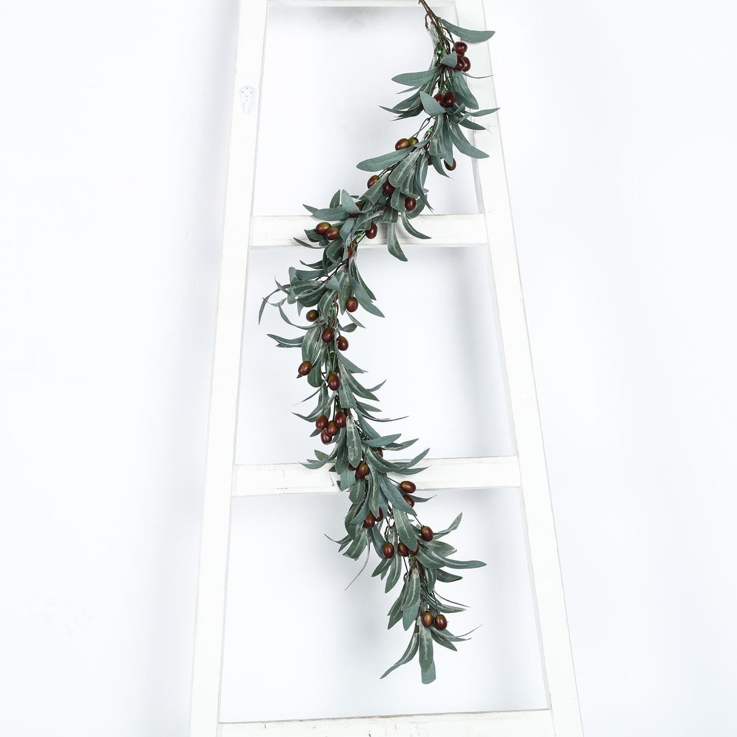 Faux Olive Branch Decorative Garland