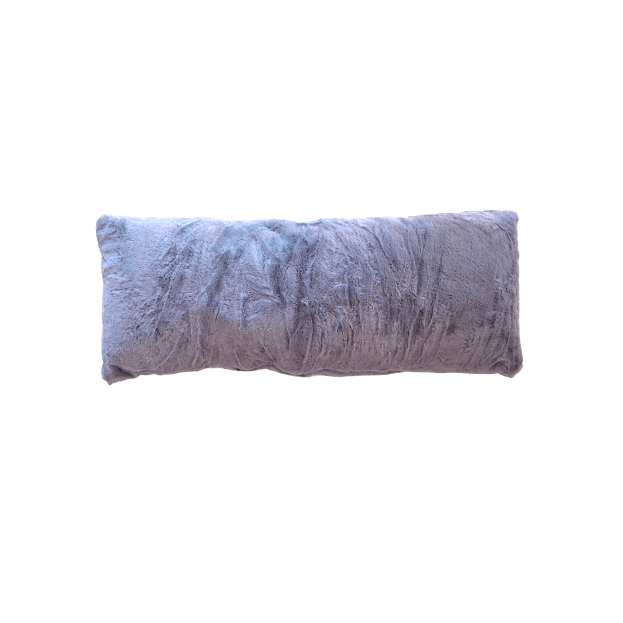 Faux Rabbit Fur Lumbar Pillow Cover