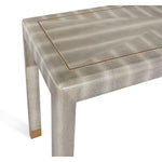 Faux Shagreen Console Table