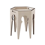 Faux Shagreen Moroccan End Table