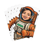 Female Astronaut Poker Cards 2.5" x 3.7" Glossy