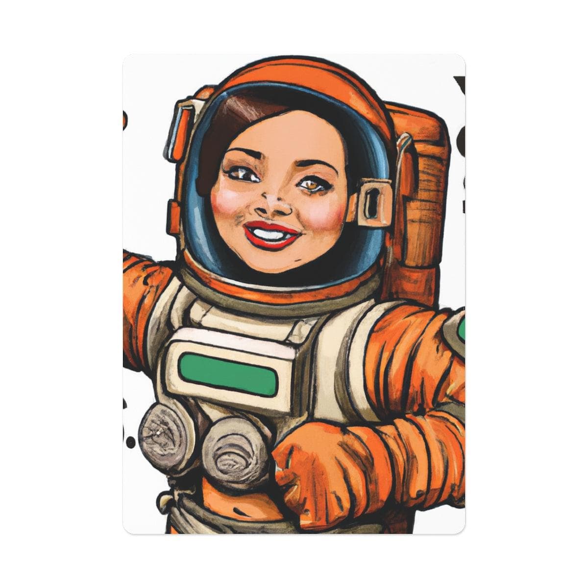 Female Astronaut Poker Cards