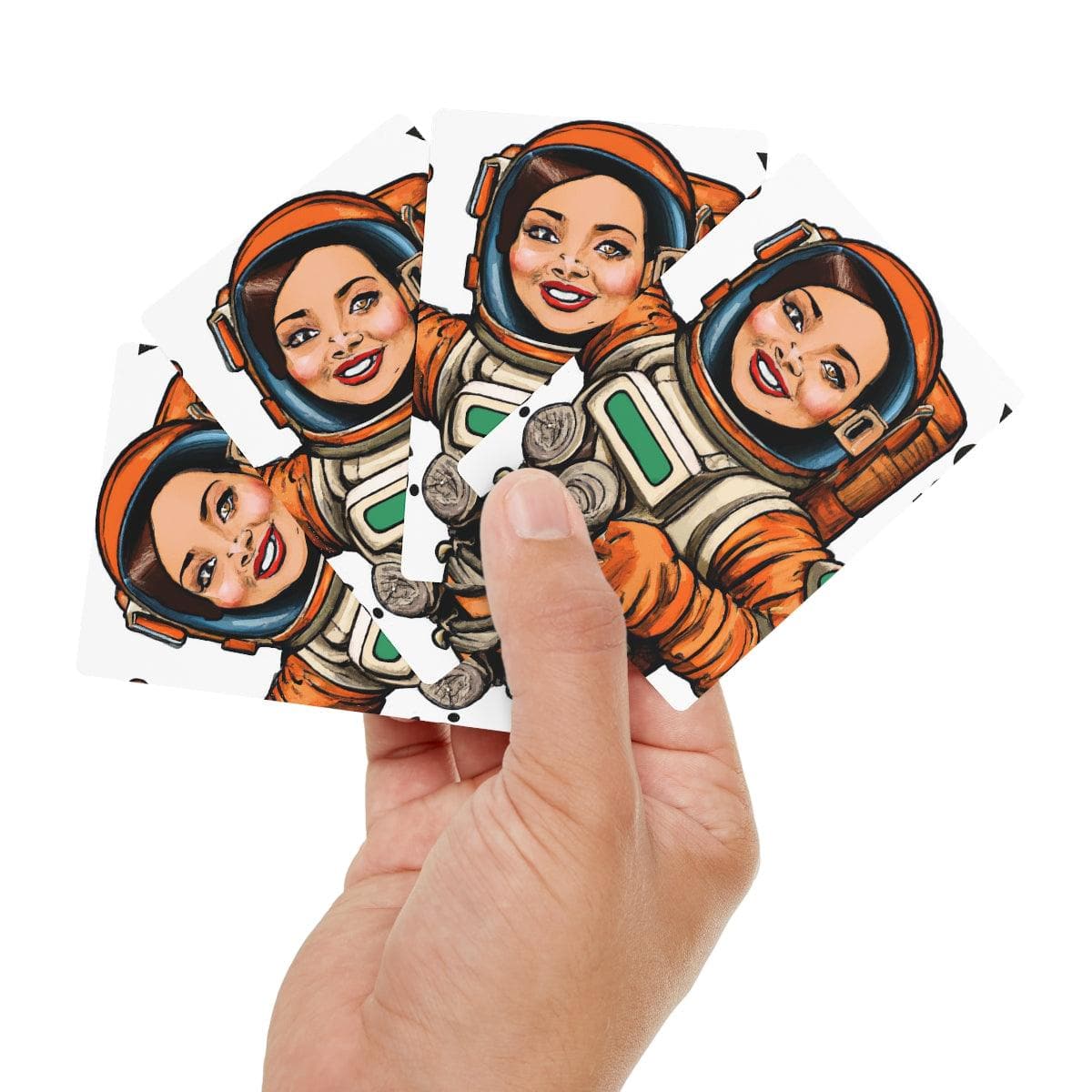 Female Astronaut Poker Cards