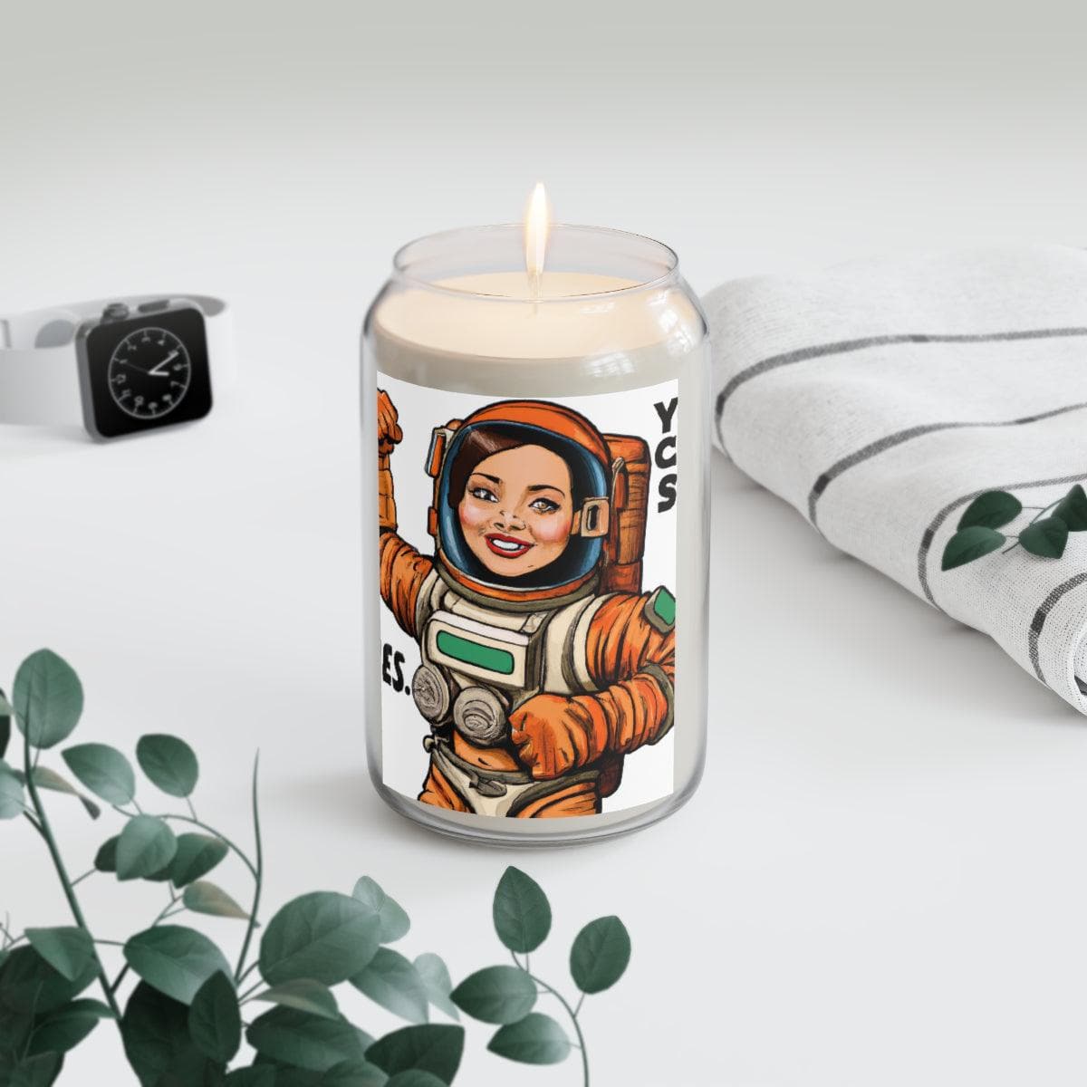 Female Astronaut Scented Candle