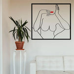 Female Body Beauty Minimalist Metal Wall Decor
